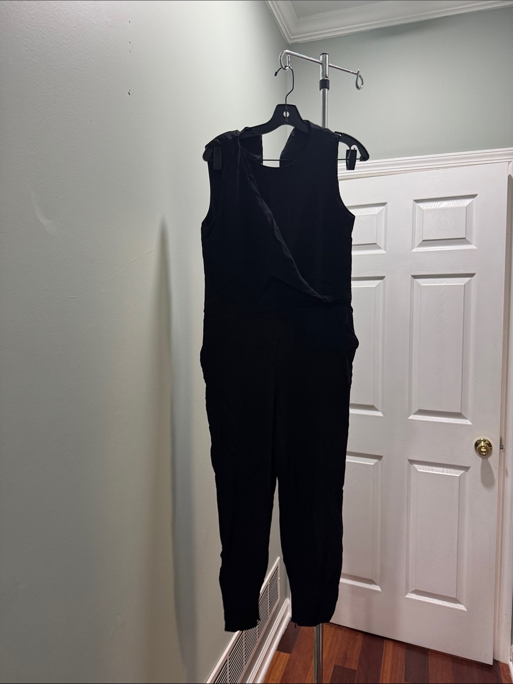 Theory Black Sleeveless Tailored Jumpsuit